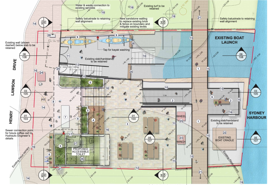 Plans Revealed for McMahons Point Reserve Boat Shed
